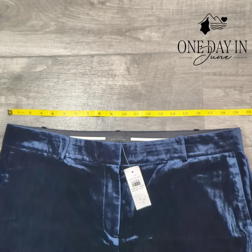 Ann Taylor Velveteen Wide Leg Pants Size 14 - Picture 3 of 7